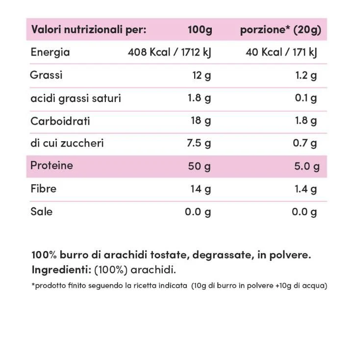 Peanut Butter in Polvere Low Fat 150g - Image 3