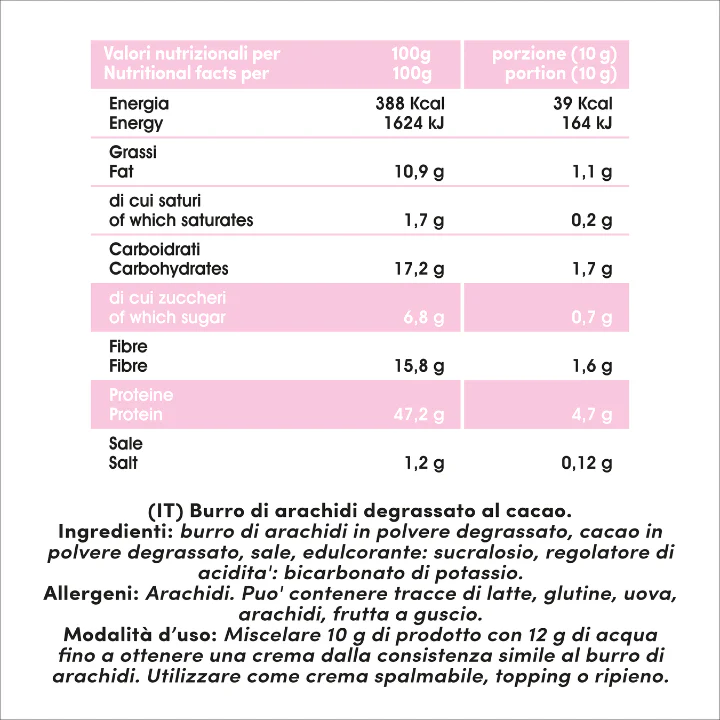Peanut Butter in Polvere Low Fat 150g - Image 5
